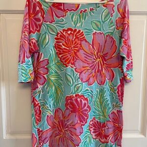 Lilly Pulitzer Vibrant Floral Long Sleeve Dress